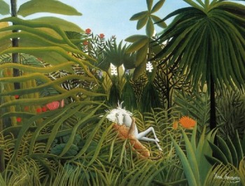Henri Rousseau – Cavallo attaccato da giaguaro