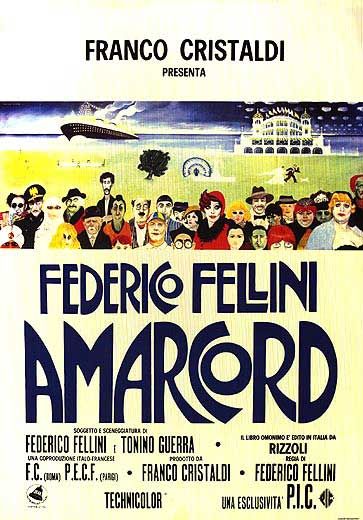 Locandina del film Amarcord di Fellini